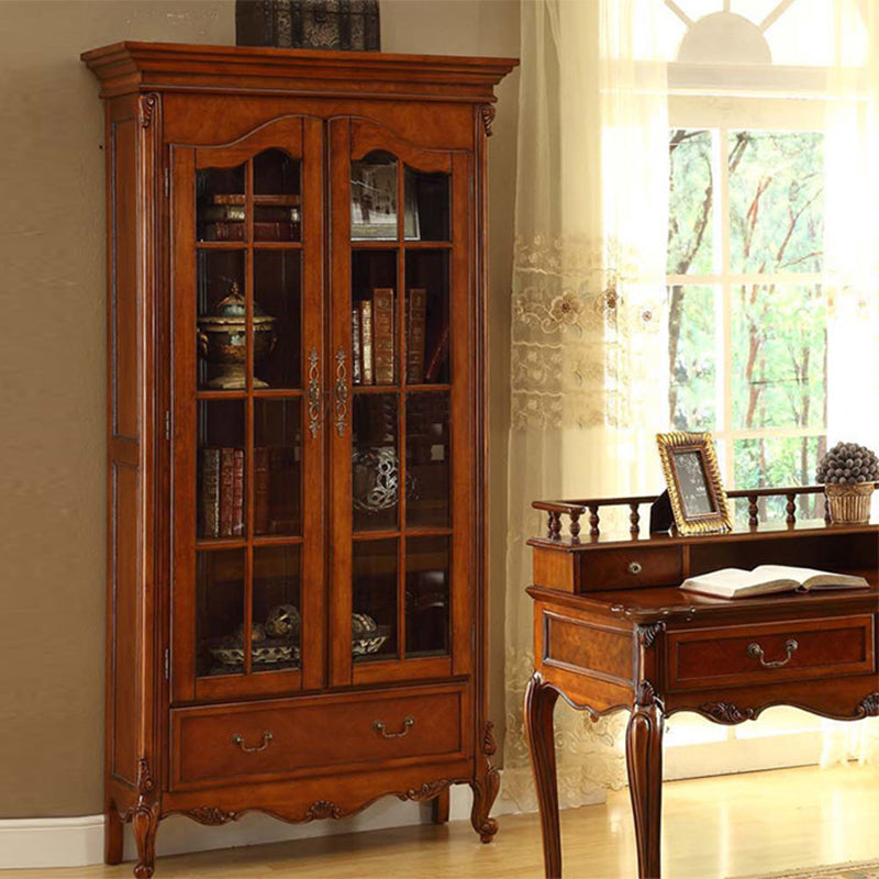 Contemporary Closed Back Bookshelf Vertical Solid Wood Bookcase for Office 35.4"L x 15"W x 78.7"H Clearhalo 'Bookcases' 'furn' 'furn_bookcases' 'Furniture' 'Office Furniture' 7497266