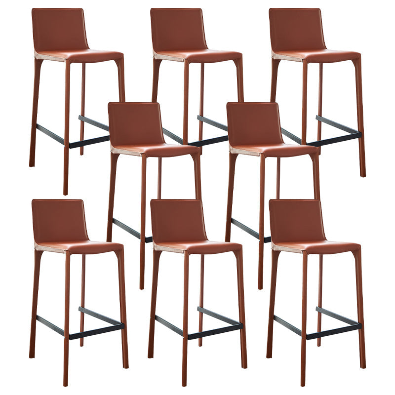 Sgabelli da bar senza braccio in finta pelle in pelle sgabelli da bar lombare per soggiorno