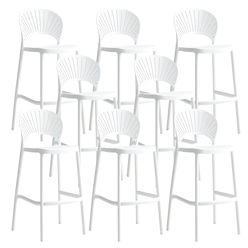 Sgabello da bar in plastica in plastica in stile contemporaneo per il ristorante