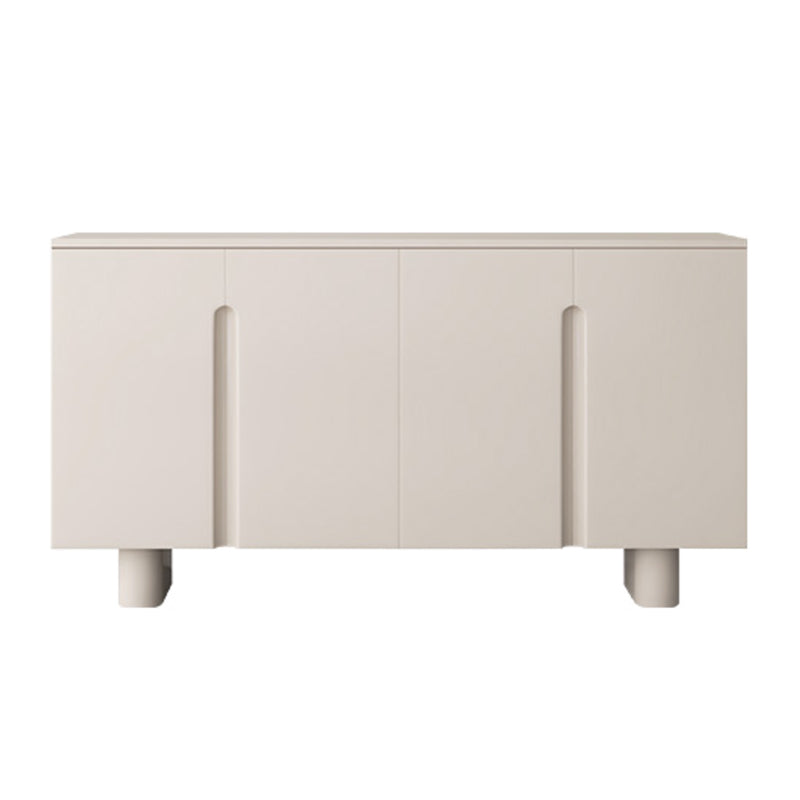 Servidor contemporáneo de comedor de madera de Faux Server con luces para el comedor