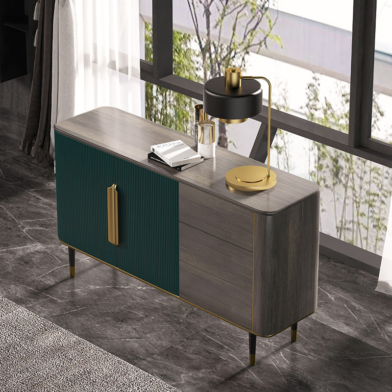 Tavolo da buffet contemporaneo tavolo da sideboard in legno con gambe per cucina