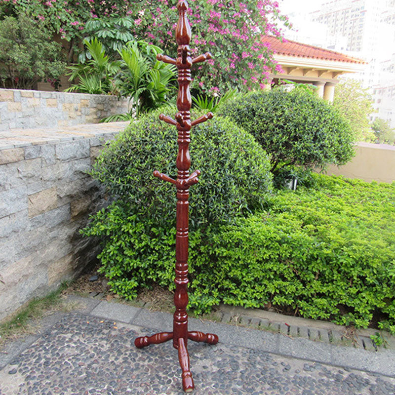 Vaste houten jas hanger boom midden-eeuwse moderne entry hall boom