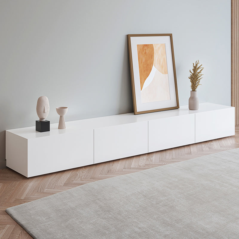 Contemporary Media Console Wooden TV Media Console with Drawers 94.5"L x 16"W x 16"H 4 Clearhalo 'furn' 'furn_tv_stands_entertainment_centers' 'Furniture' 'Living Room Furniture' 'TV Stands & Entertainment Centers' 'TV Stands & Media Storage Furniture' 'tv_stands_entertainment_centers' 7516940