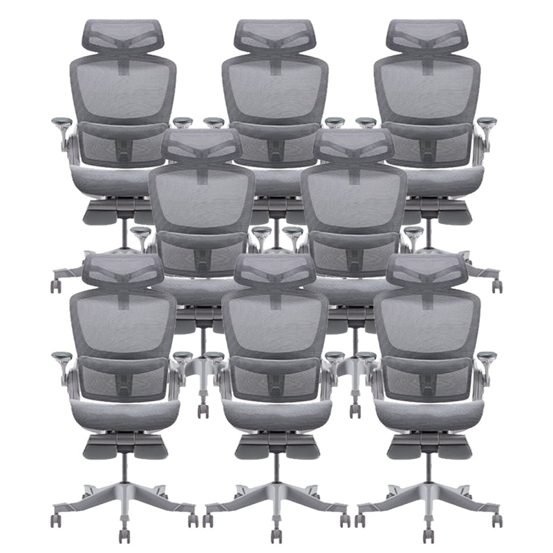 Sedia da scrivania armi regolabile sedia da ufficio in rete con ruote per casa