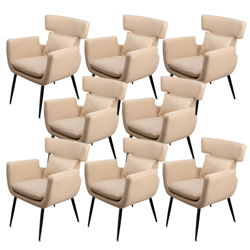 Silla de oficina sin brazo silla de escritorio de madera con 4 patas para la casa de dormitorio