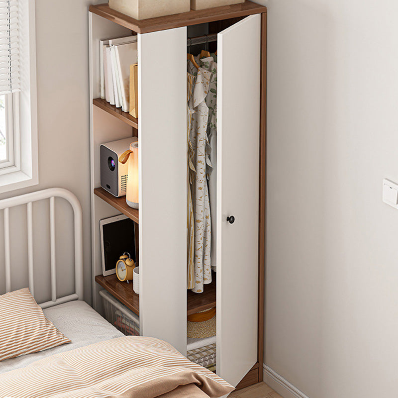 Armadio del guardaroba rettangolare moderno moderno armadio per il guardaroba in legno semplice