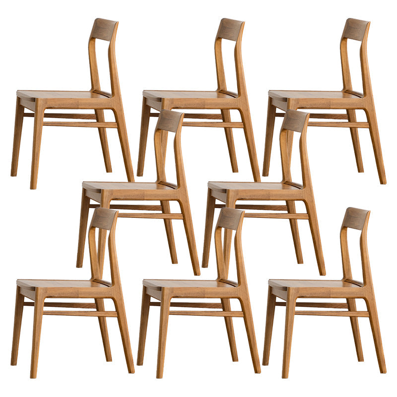 Silla lateral contemporánea de madera silla de comedor de madera para el hogar
