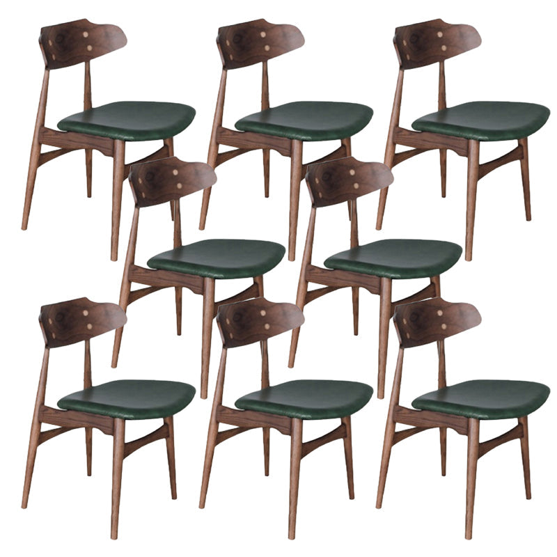 Silla lateral de estilo contemporáneo de madera silla de comedor abierta para el hogar para el hogar