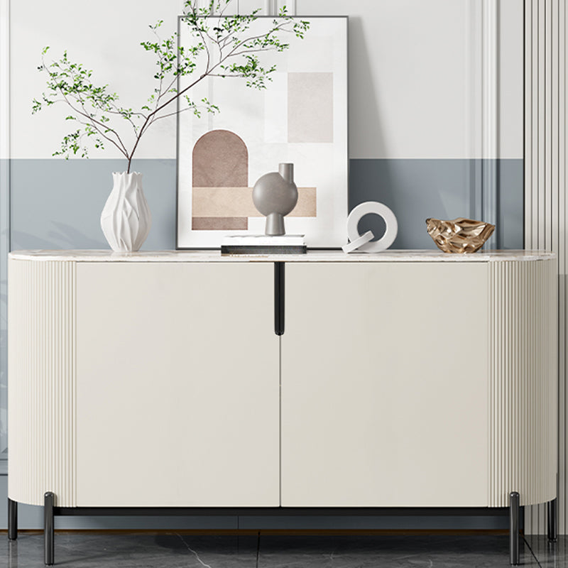 Designer Rectangle Accent Cabinet Bar Pulls Accent Cabinet with Drawer 55"L x 16"W x 33"H Clearhalo 'Cabinets & Chests' 'cabinets_chests' 'furn' 'furn_cabinets_chests' 'Furniture' 'Living Room Furniture' 7522870