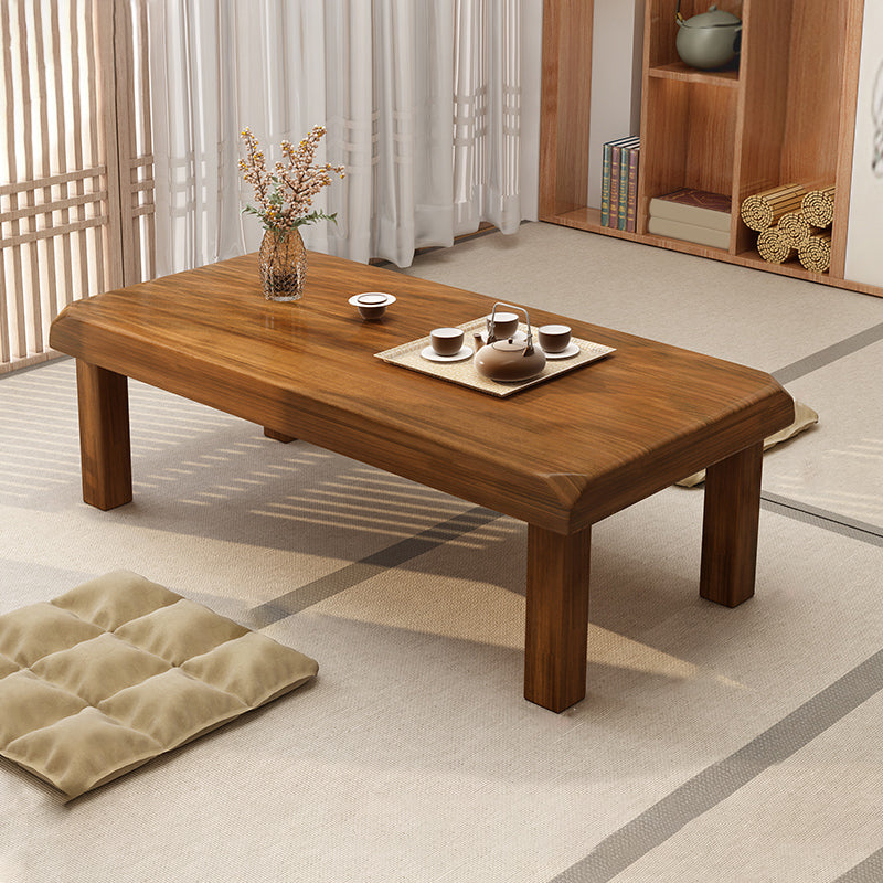 Tavolino da caffè a legna rettangolo di semplicità