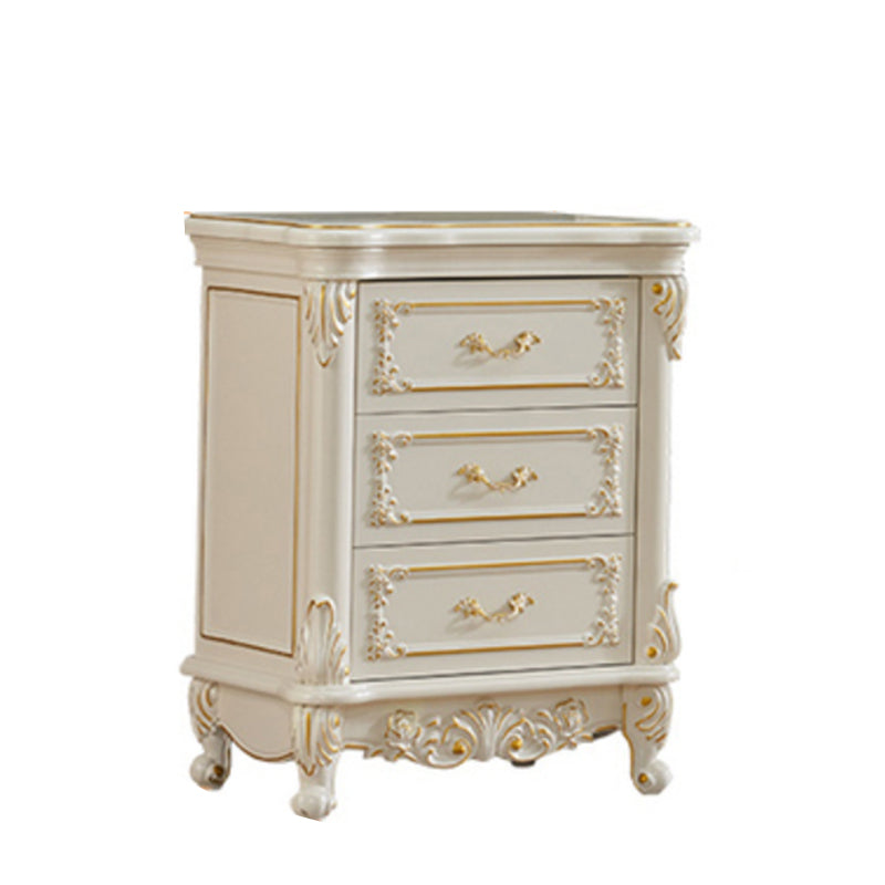 Glam Vertical Lingerie Chest Rubber Wood Storage Dresser for Home