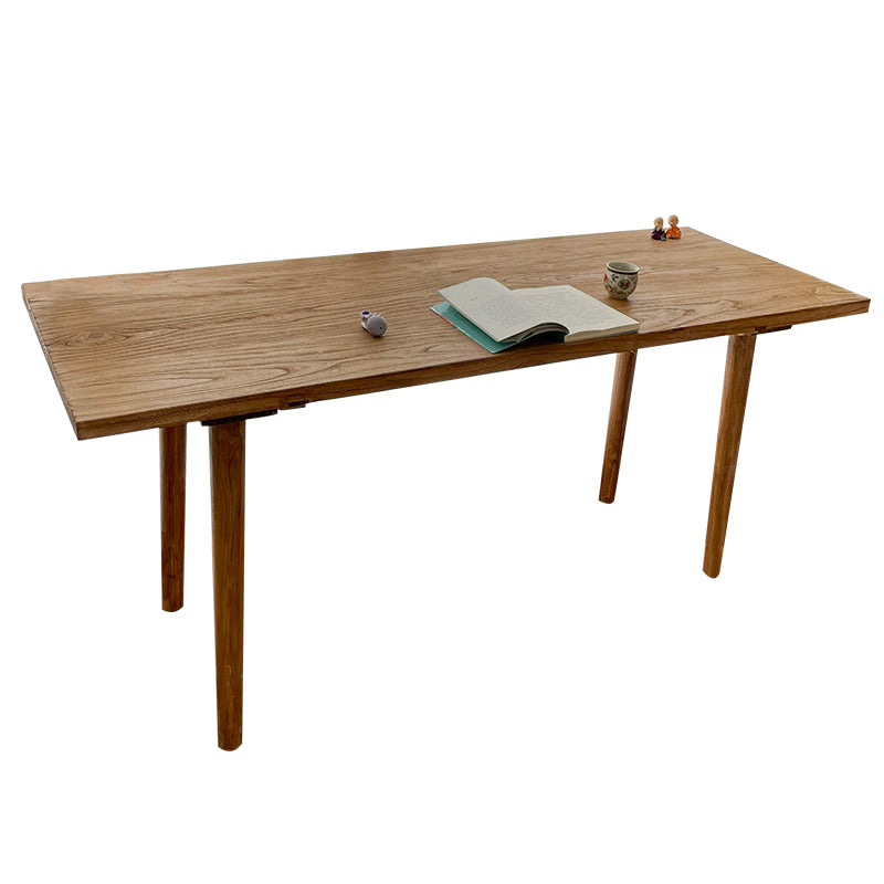 Solid Wood Base Table Rectangle Dining Table for Kitchen Dining Room Legs Without Chairs Clearhalo 'Dining Tables & Seating' 'Dining Tables' 'dining_table' 'furn' 'furn_dining_table' 'Furniture' 'Kitchen & Dining Furniture' 7536672