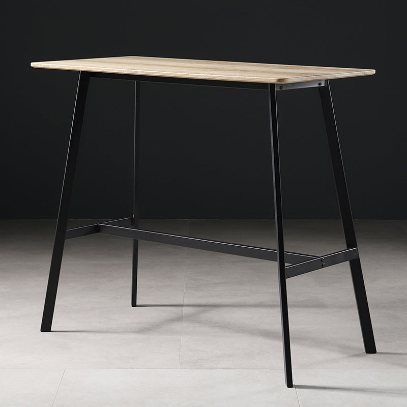 Tavolo da pub in stile industriale Top Bistro rettangolo con telaio metallico