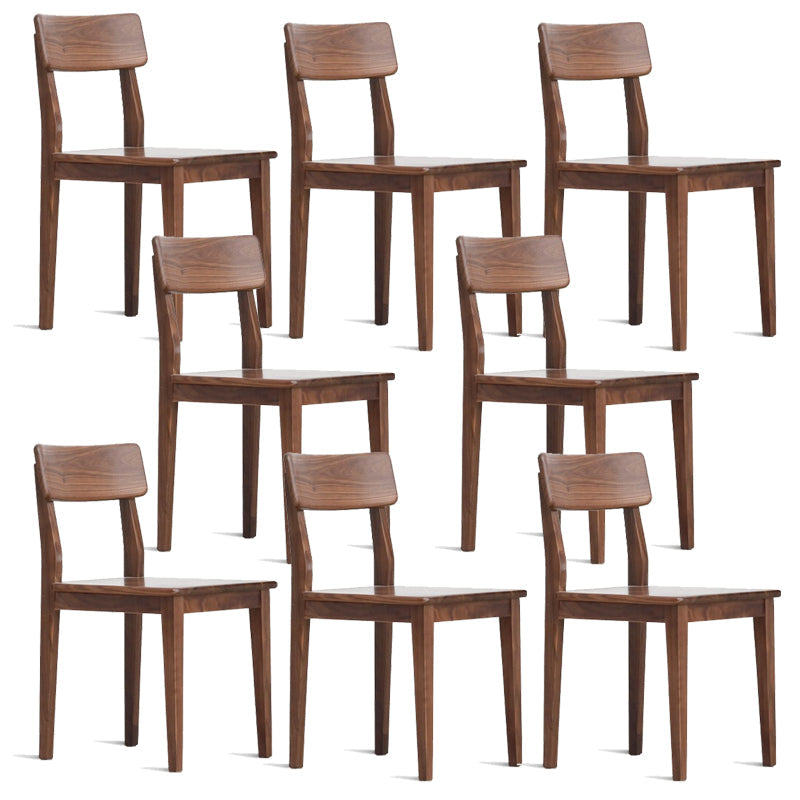 Eetkamer armloze eetkamerstoel huis open rug eetkamerstoel