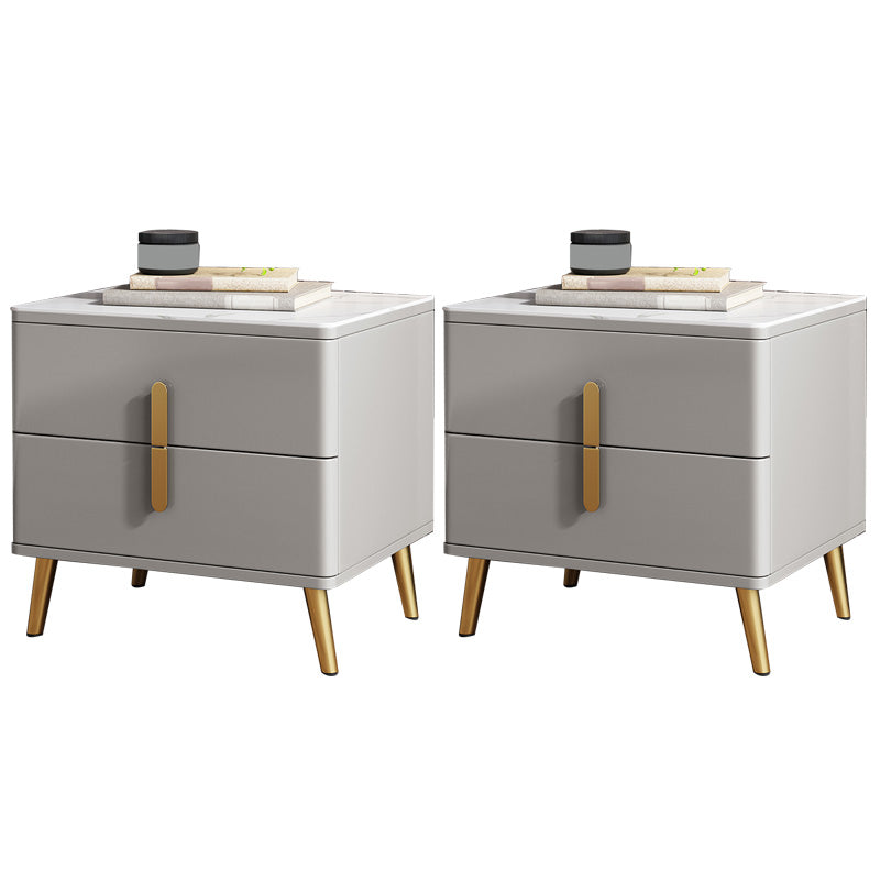 Comodino da tavolo da tavolo da notte moderno con 2 cassetti