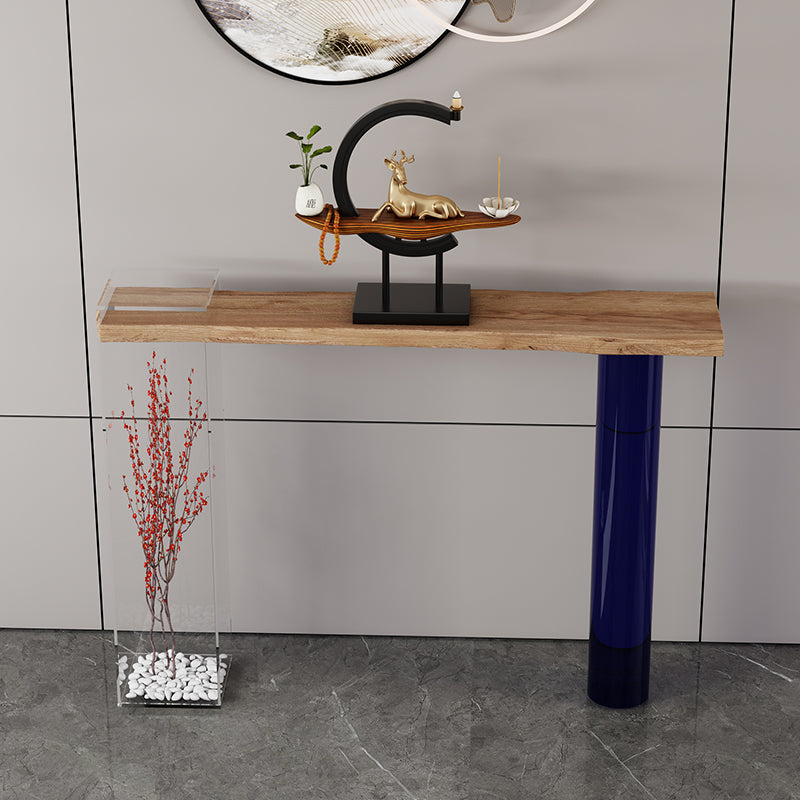 Table de console de forme de rectangle contemporain table de canapé de console en bois