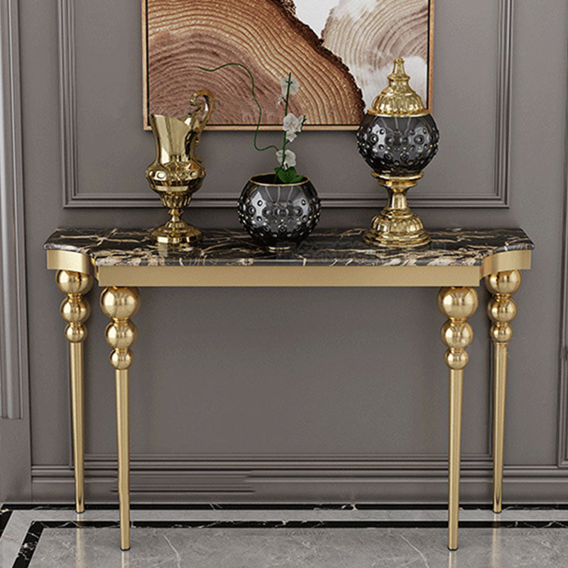 Tabella della console contemporanea di forma libera da divano di divano console in pietra