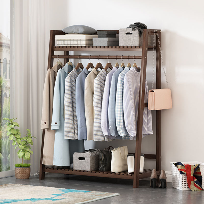 Woonkamer Autekast Rek Wood 56,69 inch Hall Tree Trapezoid Vorm Entryway Kit