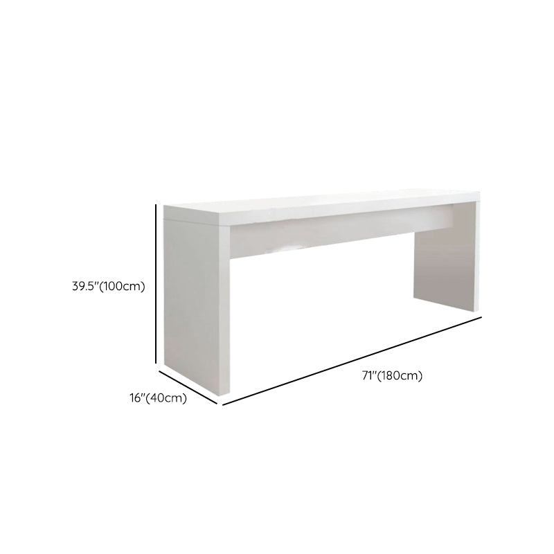 Rectangle Bistro Accent Dining Table White Pub Height Dining Table Clearhalo 'Bar Furniture' 'Bar Tables' 'bar_tables' 'furn' 'furn_bar_tables' 'Furniture' 'Kitchen & Dining Furniture' 7552041