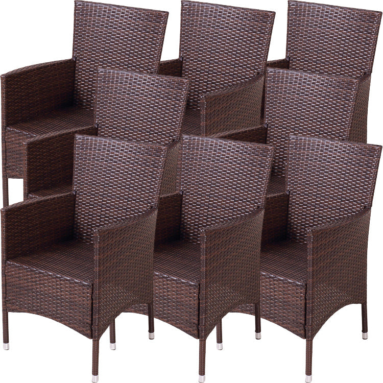 Eigentijdse stijl armstoel plastic dineren accentstoel voor eetkamer