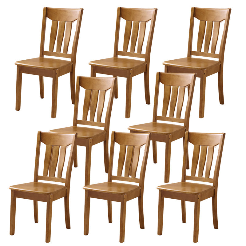 Sillas de comedor de madera sólida sillas de comedor sin brazo de estilo moderno