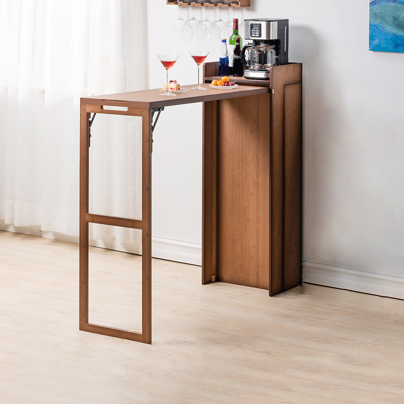 Tavolo da bar in bambù pieghevole tavolo da pranzo per soggiorno da cucina