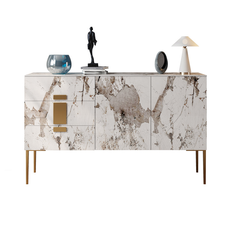 Tavolo da tavolo a buffet glam tavolo di gioia con cassetti per cucina