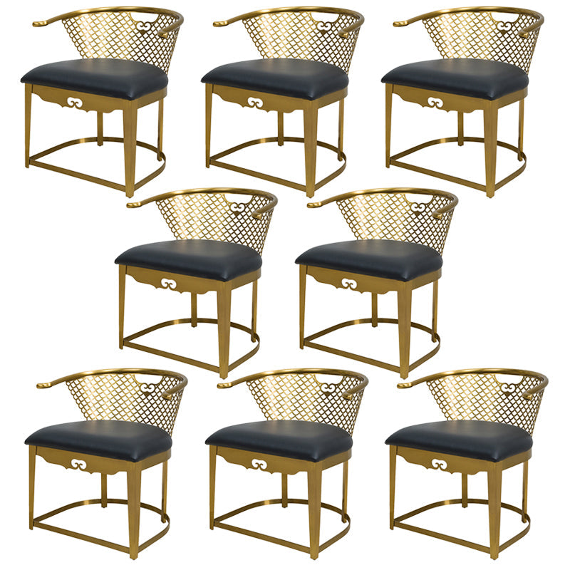 Sedia a braccio semplice moderna sedia ospite imbottita per sala da pranzo