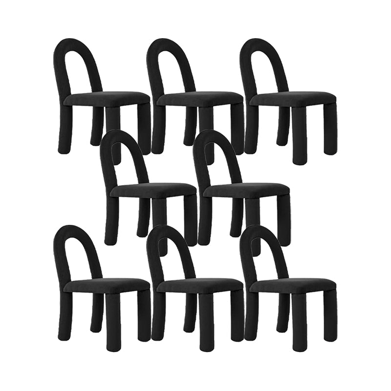 Moderne einfache Armless Esstühle Holzrahmen Offener Rücken für Esszimmer für Esszimmer