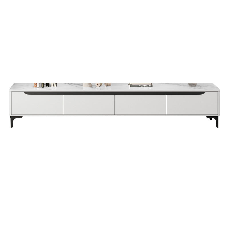 Contemporary TV Stand Console Stone Media Console for Living Room 94.5"L x 16"W x 17"H Clearhalo 'furn' 'furn_tv_stands_entertainment_centers' 'Furniture' 'Living Room Furniture' 'TV Stands & Entertainment Centers' 'TV Stands & Media Storage Furniture' 'tv_stands_entertainment_centers' 7585912