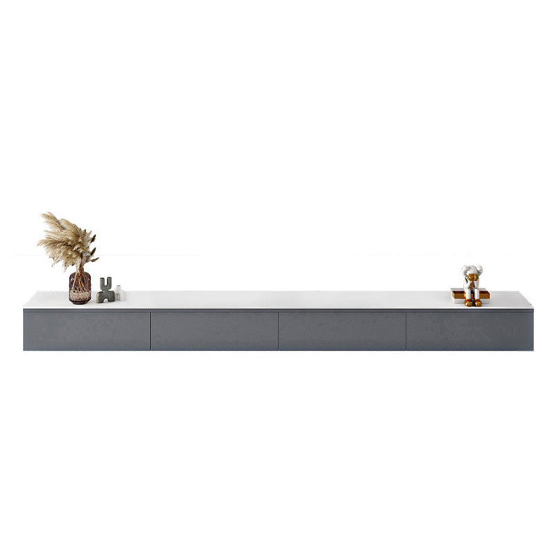 Stone TV Stand Console Wall Mounted Media Console with Drawers 94"L x 12"W x 8"H Clearhalo 'furn' 'furn_tv_stands_entertainment_centers' 'Furniture' 'Living Room Furniture' 'TV Stands & Entertainment Centers' 'TV Stands & Media Storage Furniture' 'tv_stands_entertainment_centers' 7585927