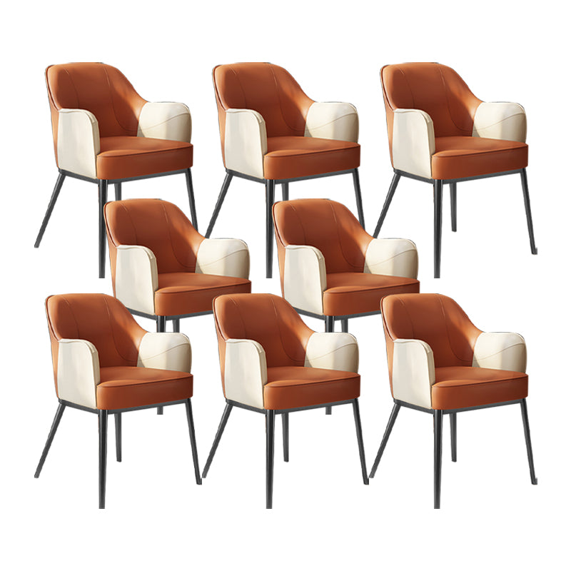 Sedia a braccio in stile industriale sedia da pranzo in vetro per camera da letto