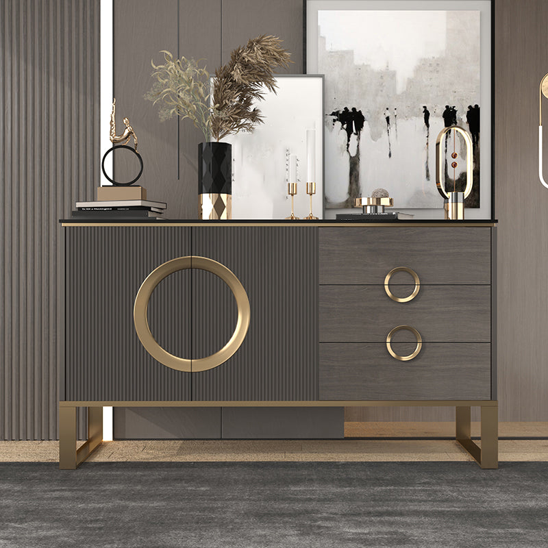 Tavolo da tavolo da tavolo a buffet glam tavolo da sideboard con cassetti per sala da pranzo