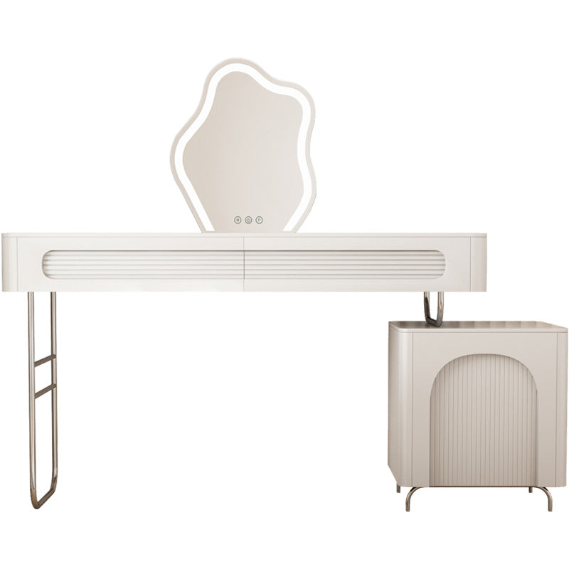 Moderno con cassetto in legno in legno in legno bianco da letto da letto vanità scrivania