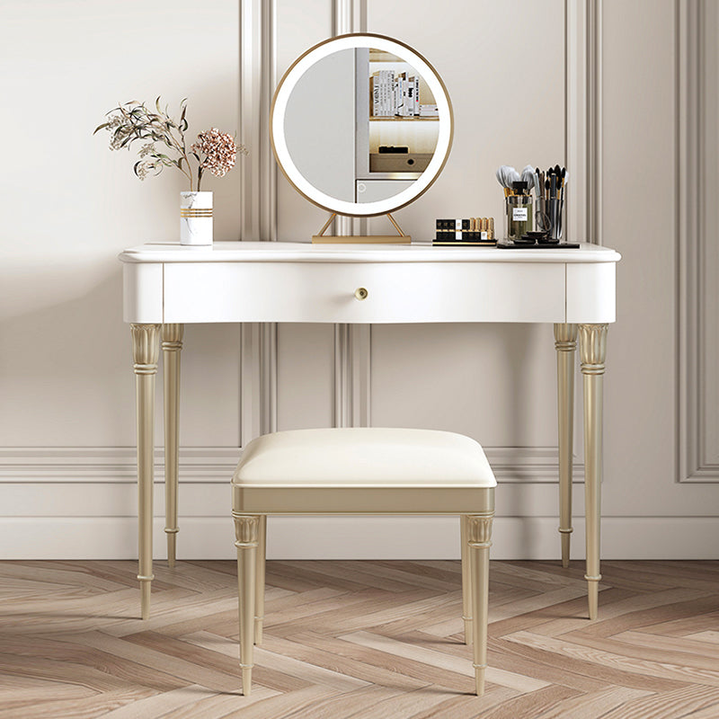 15 "brede glam make-up ijdelheid vaste houten kleedtafel met lade
