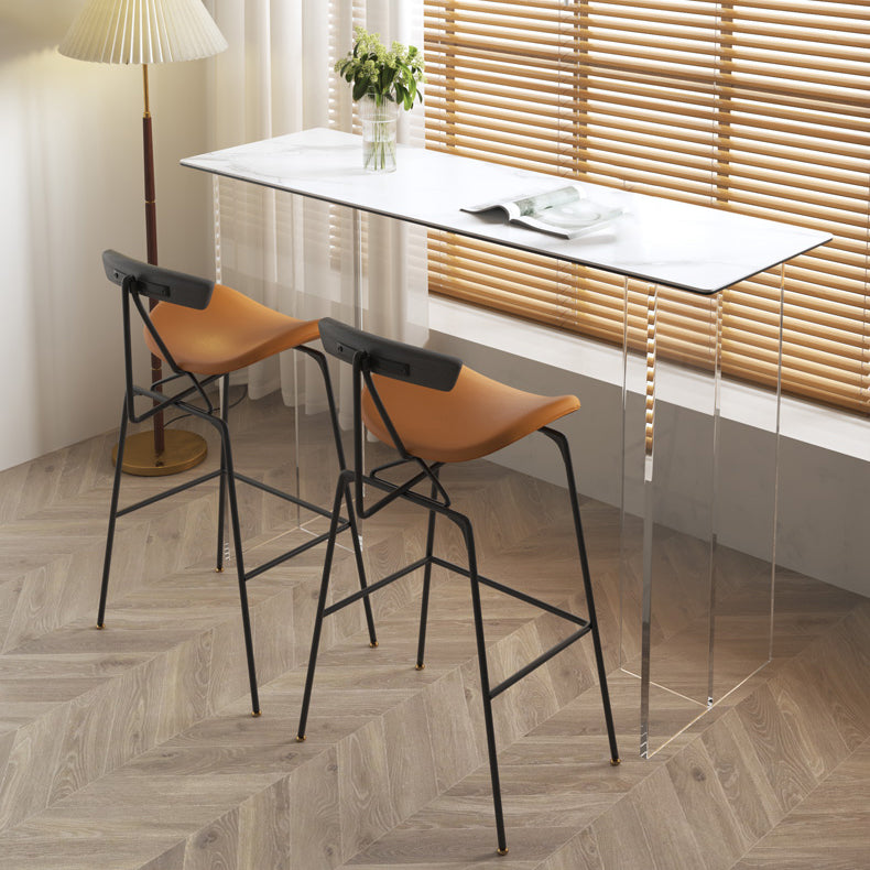 1/2/3 Pieces Bar Stool and Table Set Contemporary for Living Room Table & Chair(s) 39"L x 14"W x 41"H 3 Piece Set Clearhalo 'Bar Furniture' 'furn' 'furn_home_bar_bar_sets' 'Furniture' 'Home Bars & Bar Sets' 'home_bar_bar_sets' 'Kitchen & Dining Furniture' 7605358