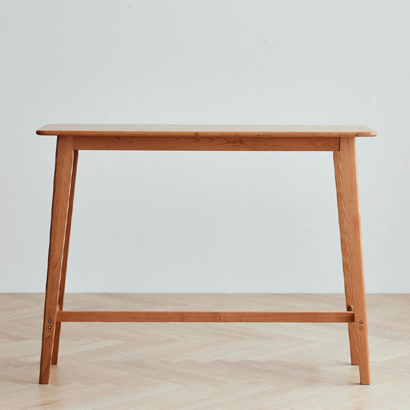 Moderne rechthoek vaste houten barhoogte pubtafel voor eetkamer