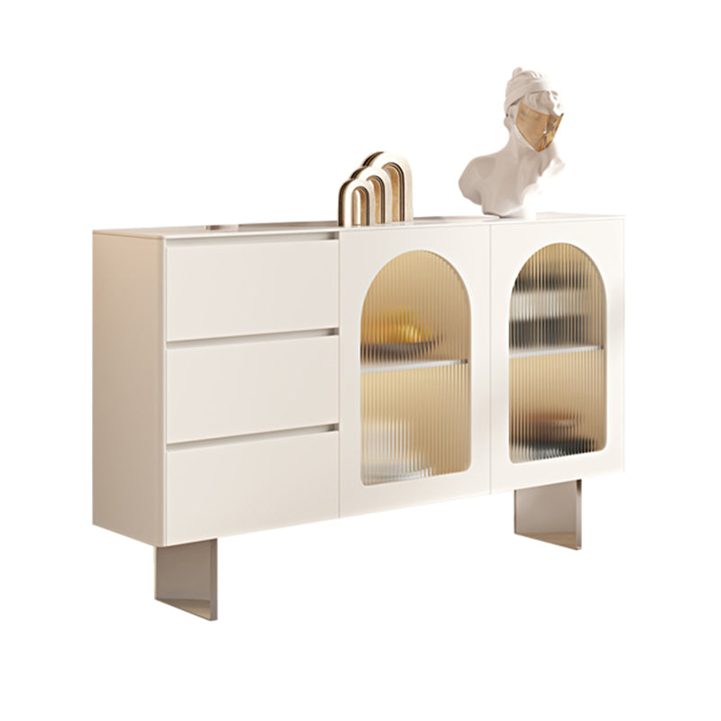 Server da pranzo in pietra di buffet contemporanei con luci per sala da pranzo