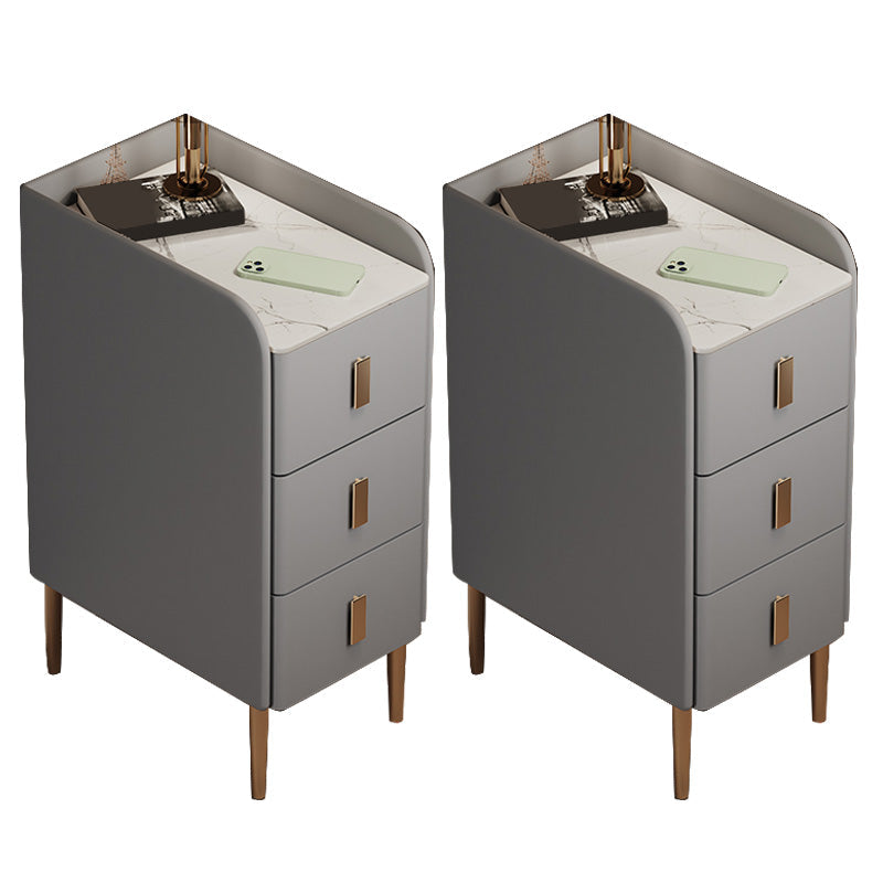 Steinbett Nachttisch Klassiker Glam -Nachtschrank für Schlafzimmer