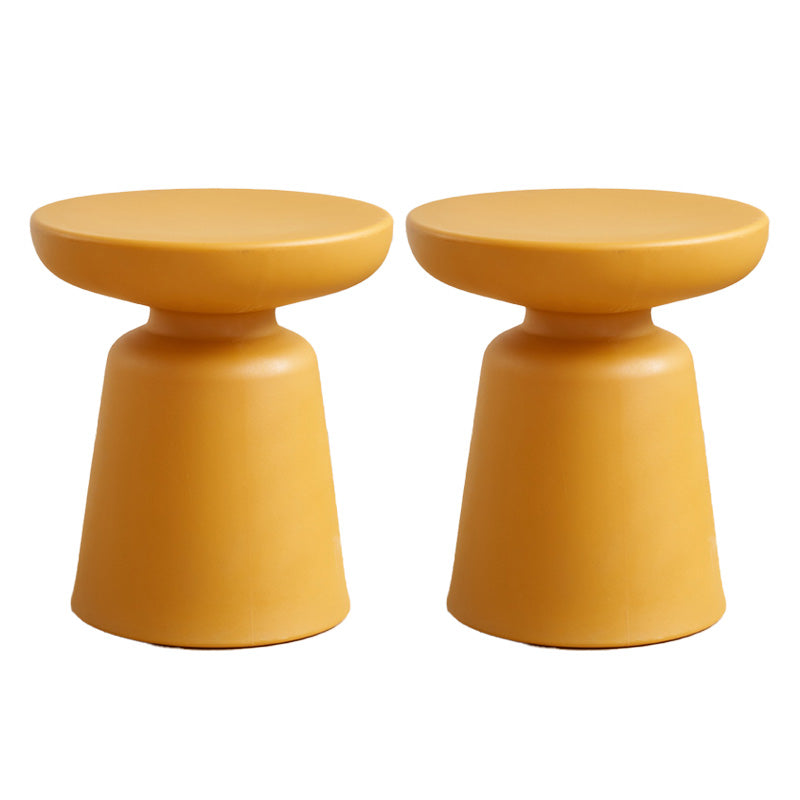 Tabla de pedestal de plástico Tabla de acento lateral del lado redondo de plástico