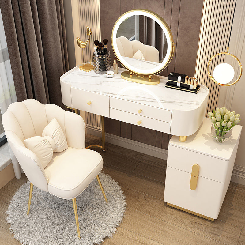 Glam Glam Vanity Driping da letto per camera da letto Scrivania con campeggio con cassetto