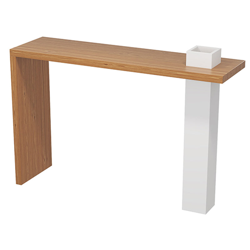 Moderne stijl rechthoek vaste houten barhoogte pubtafel voor binnen