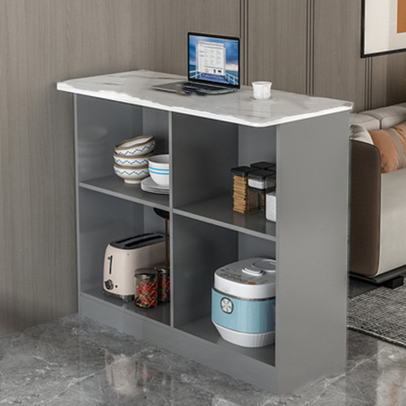 Moderne stijl rechthoek houten barhoogte pubtafel voor keuken