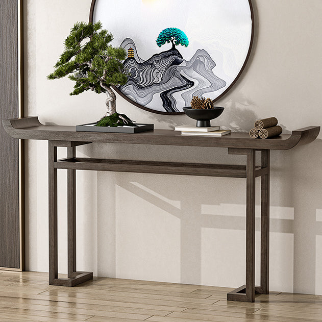 Modern Rectangular Console Table Wooden Console Sofa Table for Hall