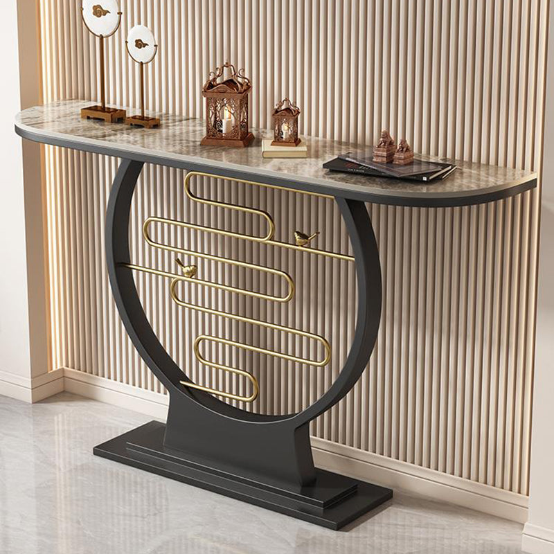 Tavolo console contemporanea a forma di luna