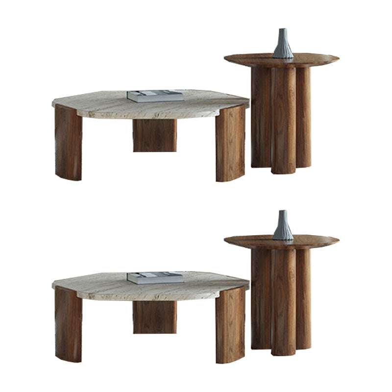 Rustic Side End Snack Table Brown Living Room Round 3 Legs Corner Table