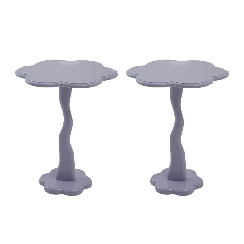 Mesa de madera de mesa lateral irregular de estilo moderno