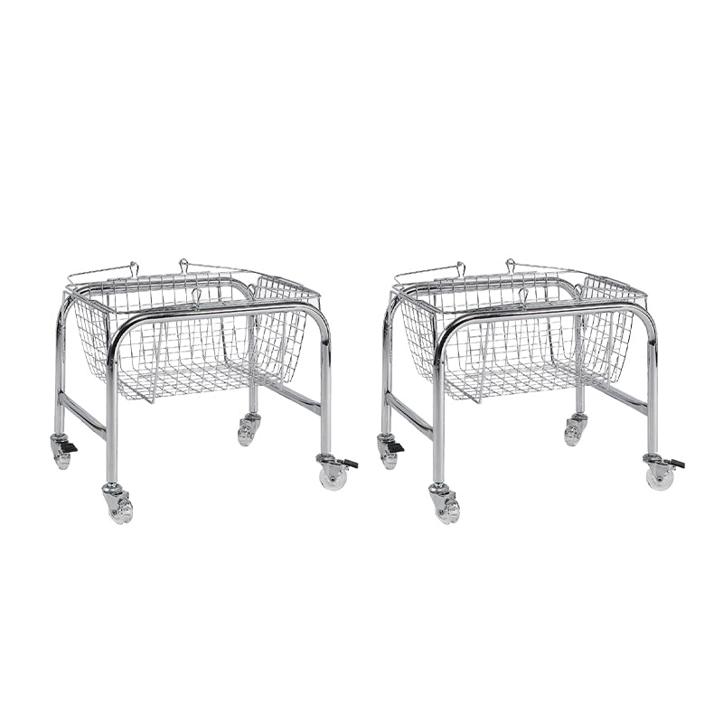 Mesa de extremo lateral móvil en metal con ruedas 4 patas mesa de base base