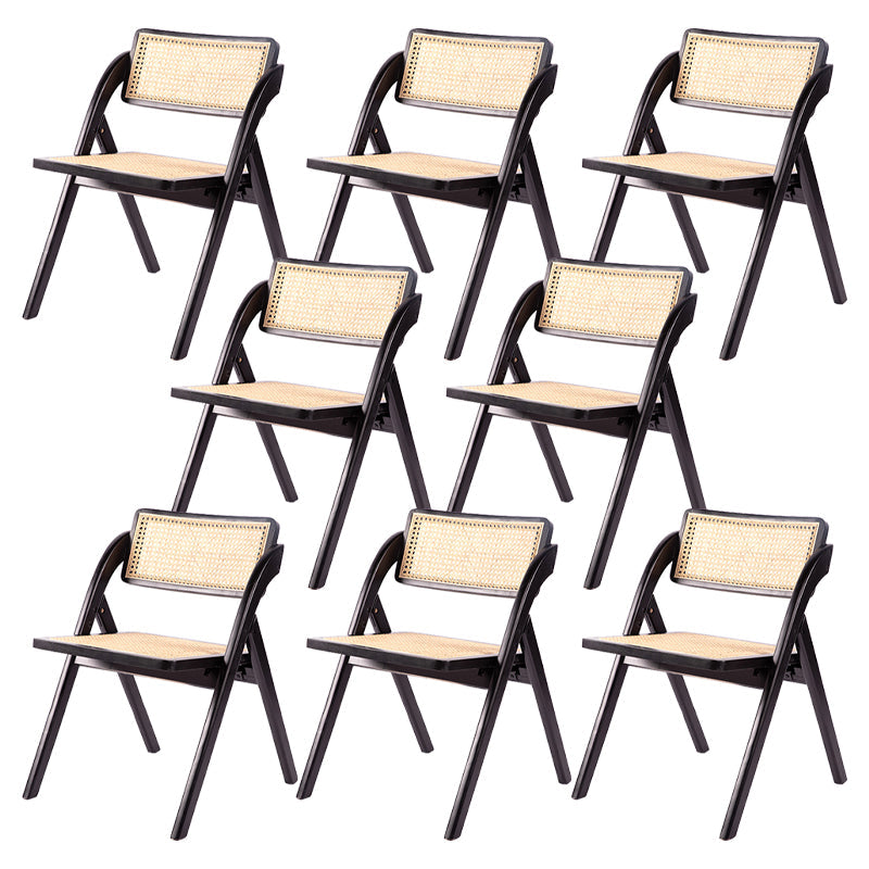 Moderne stijl vouwen eetstoel houten open achterkant stoel voor woonkamer