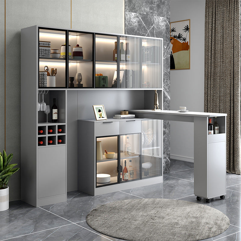 Hedendaagse stijl Stone Rechthoek Bar Hoogte Tafel voor woonkamer